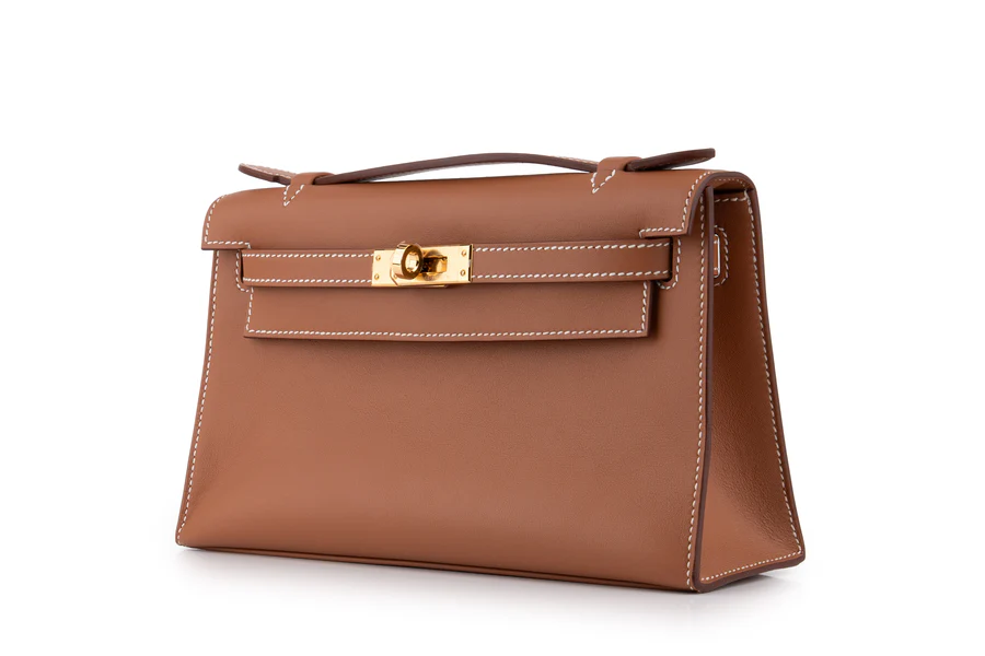 hermès mini kelly pochette swift gold ghw