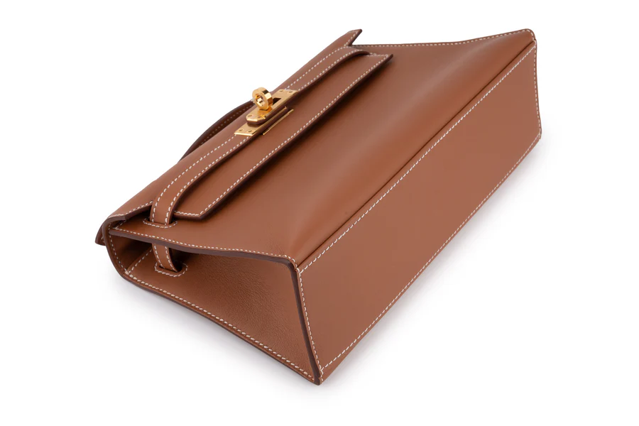 hermès mini kelly pochette swift gold ghw