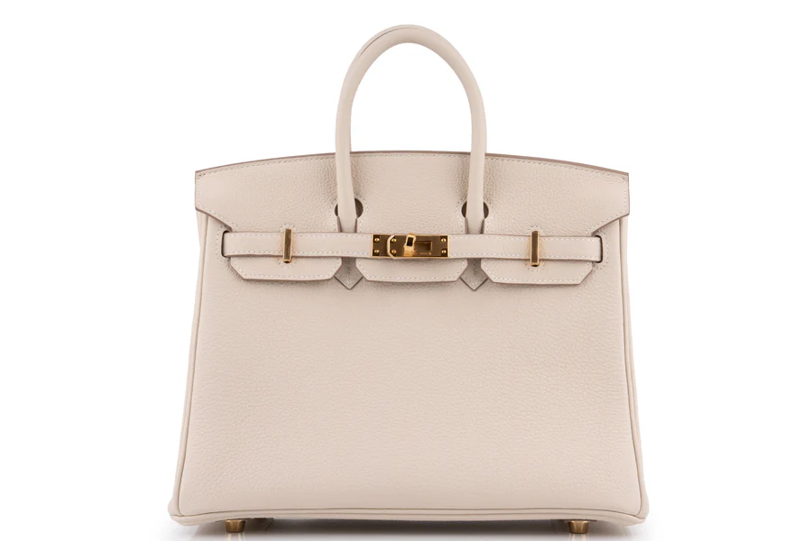 hermès birkin 25 togo craie ghw