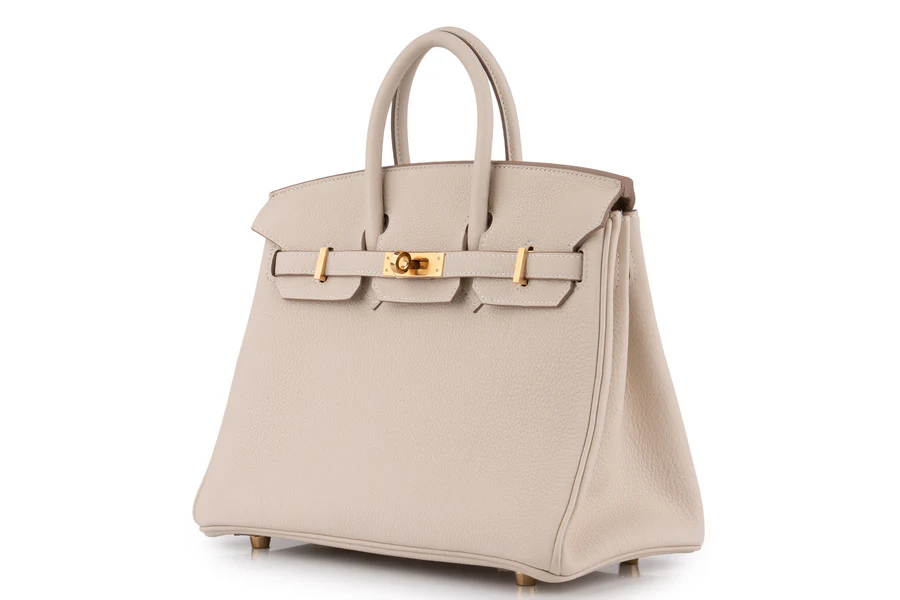 hermès birkin 25 togo craie ghw