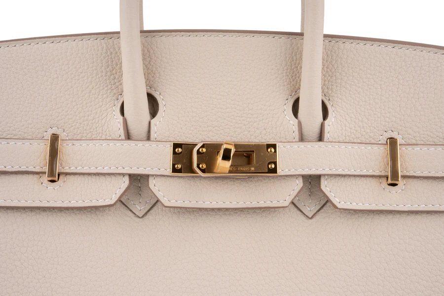 hermès birkin 25 togo craie ghw