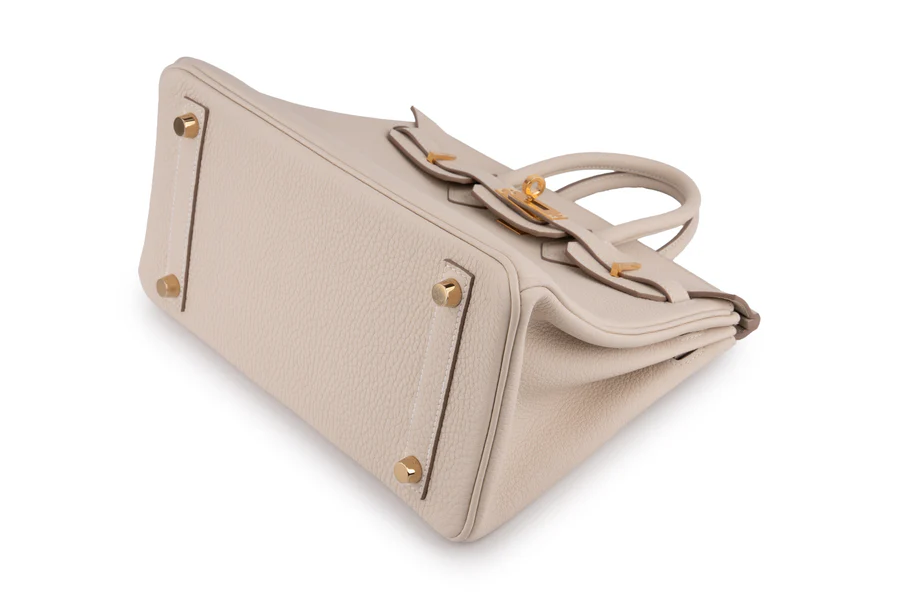 hermès birkin 25 togo craie ghw