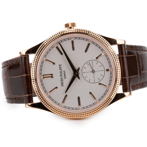 patek philippe calatrava ref 6119r 001 rose gold silver dial 39mm