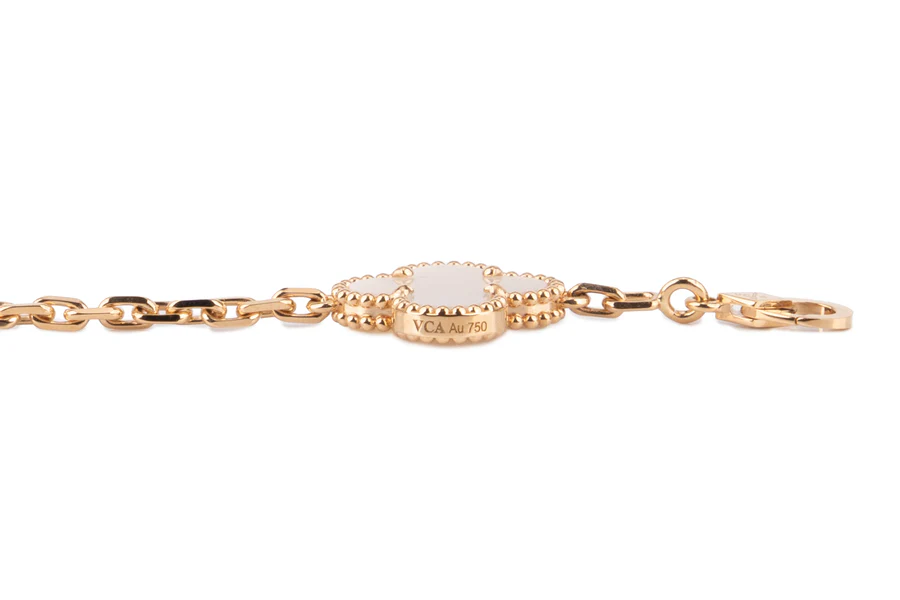 van cleef and arpels vintage alhambra necklace 10 motif yellow gold