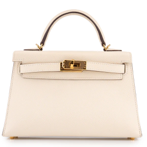Hermès Mini Kelly Epsom Nata GHW
