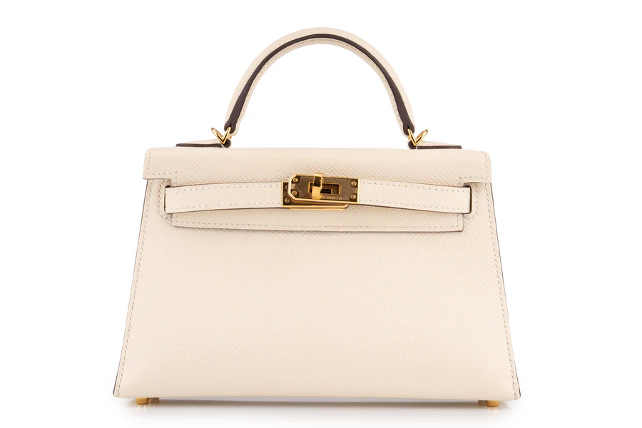 Hermès Mini Kelly Epsom Nata GHW
