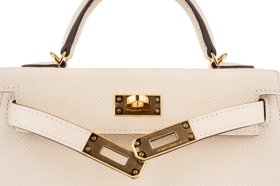 Hermès Mini Kelly Epsom Nata GHW - Image 8