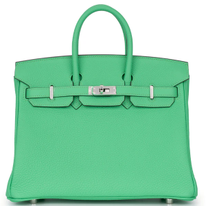 Hermès Birkin 25 Togo Vert Comics PHW