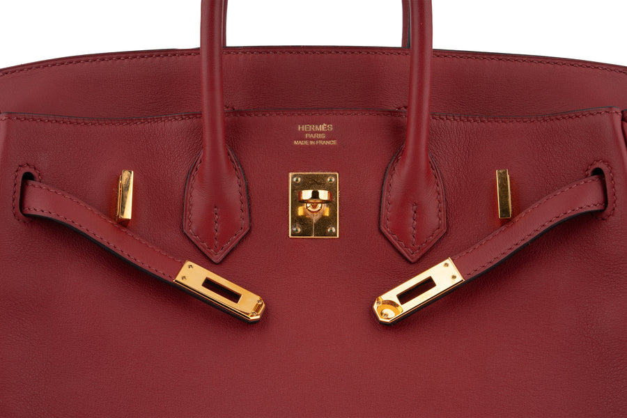 Hermès Birkin 25 Swift Rouge Grenant GHW - Image 8