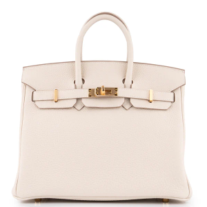 Hermès Birkin 25 Togo Craie GHW