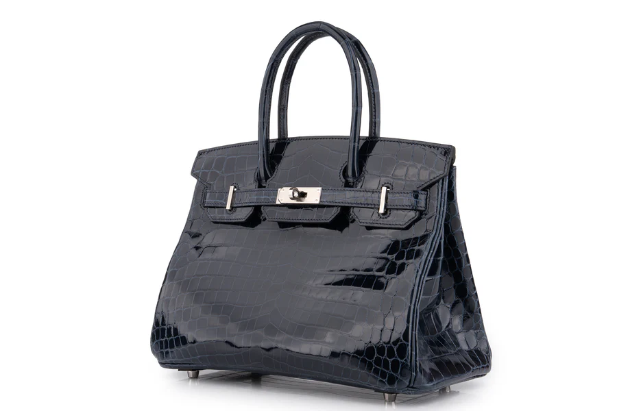 Hermès Birkin 30 Croc Niloticus Bleu Baltique PHW - Image 2