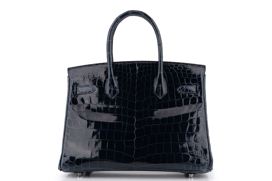 Hermès Birkin 30 Croc Niloticus Bleu Baltique PHW - Image 4