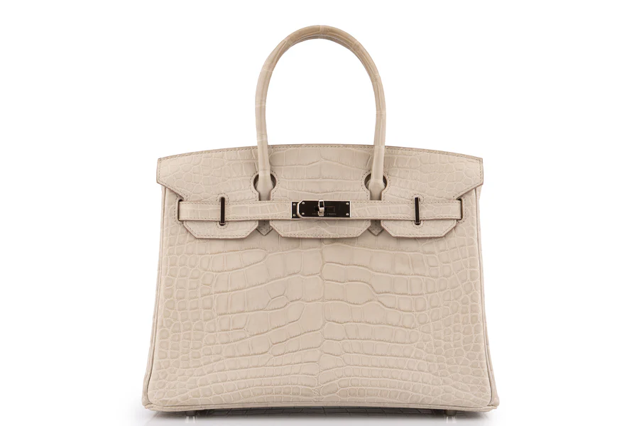 Hermès Birkin 30 Croc Beton PHW