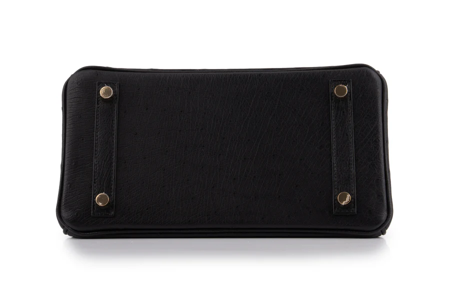 Hermès Birkin 25 Ostrich Noir GHW - Image 5
