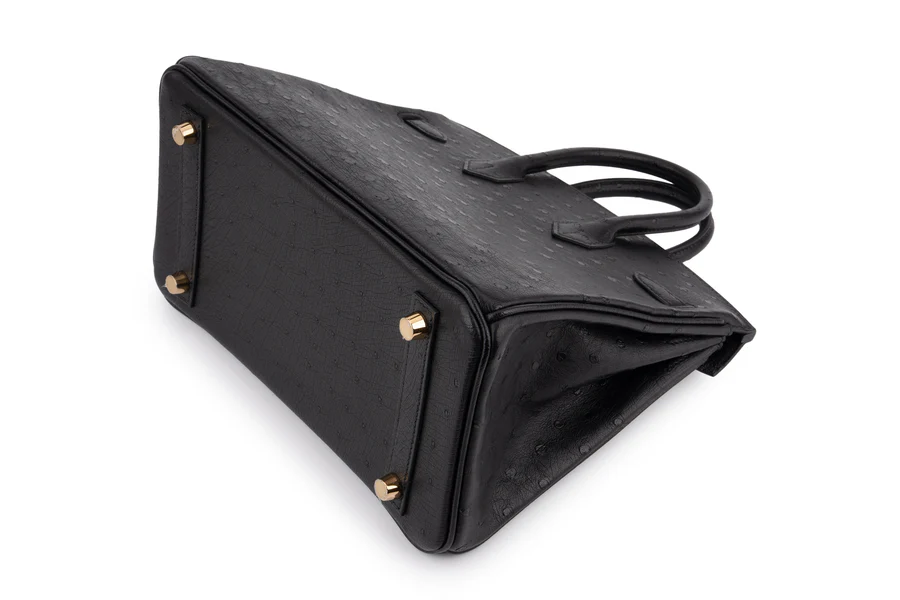 Hermès Birkin 25 Ostrich Noir GHW - Image 10