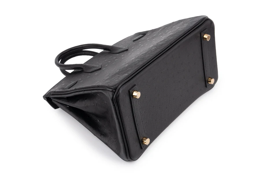 Hermès Birkin 25 Ostrich Noir GHW - Image 11