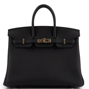 Hermès Birkin 25 Togo Noir PBHW