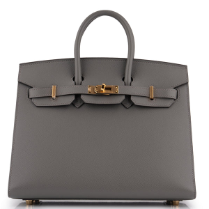 Hermès Birkin 25 Veau Madame Gris Misty GHW