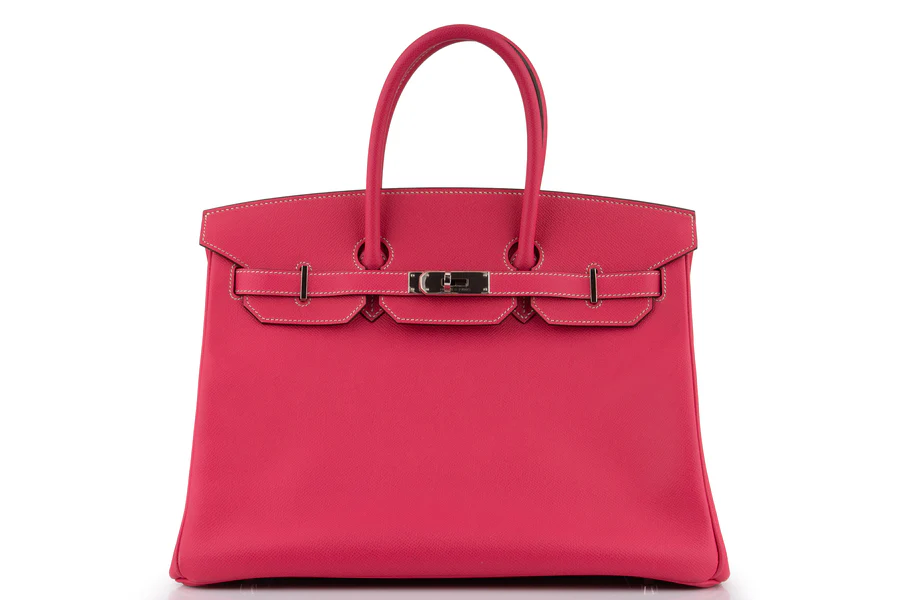 Hermès Birkin 35 Retourne Epsom Rose Tyrian PHW