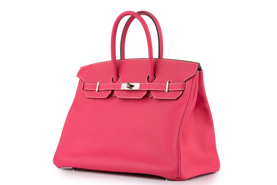 Hermès Birkin 35 Retourne Epsom Rose Tyrian PHW - Image 2