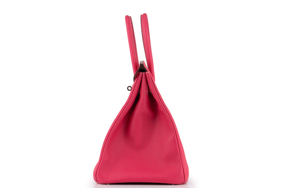 Hermès Birkin 35 Retourne Epsom Rose Tyrian PHW - Image 3