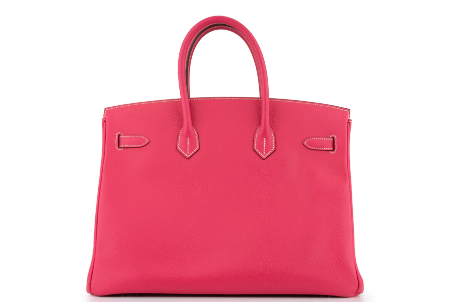 Hermès Birkin 35 Retourne Epsom Rose Tyrian PHW - Image 4