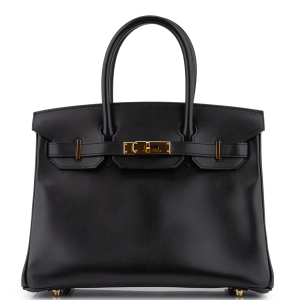 Hermès Birkin 30 Tadelakt Noir GHW