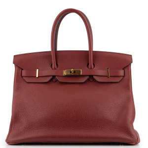 Hermès Birkin 35 Togo Rouge H GHW