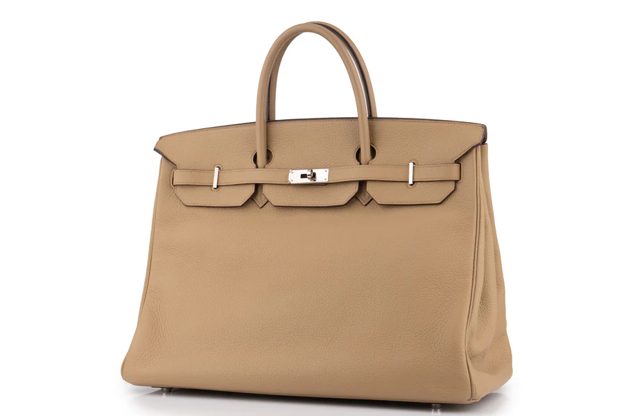 Hermès Birkin 40 Clemence Pousiere PHW - Image 2