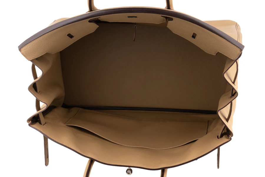 Hermès Birkin 40 Clemence Pousiere PHW - Image 8