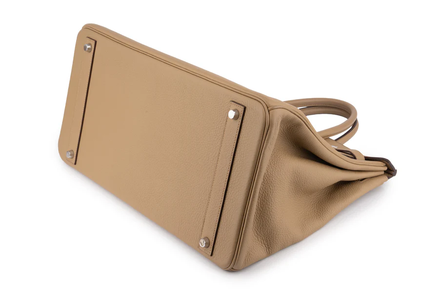 Hermès Birkin 40 Clemence Pousiere PHW - Image 9