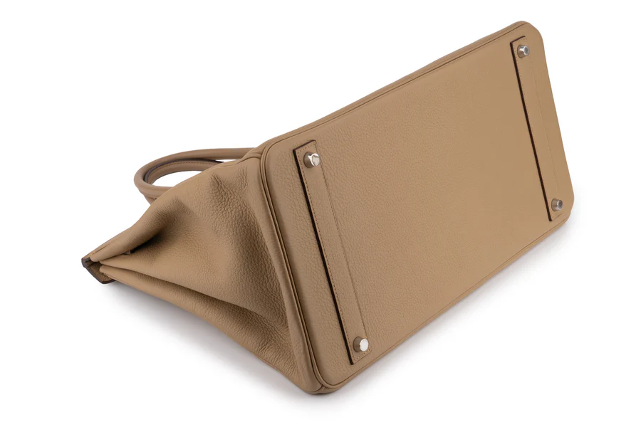 Hermès Birkin 40 Clemence Pousiere PHW - Image 12