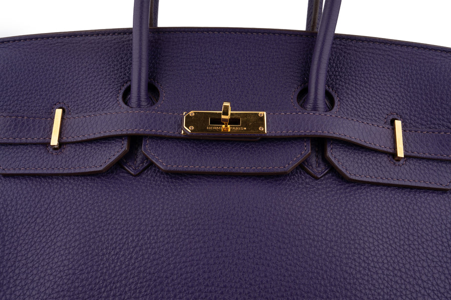 Hermès Birkin 35 Togo Iris GHW - Image 7