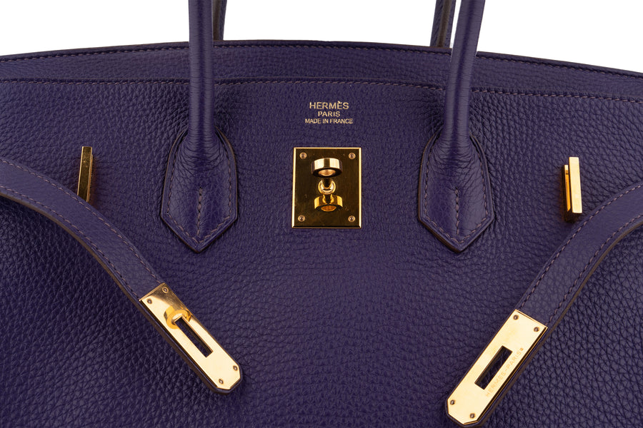 Hermès Birkin 35 Togo Iris GHW - Image 8