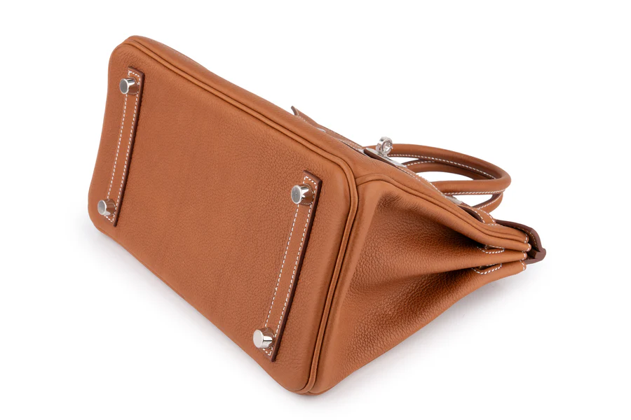 Hermès Birkin 25 Barenia Gold PHW - Image 8