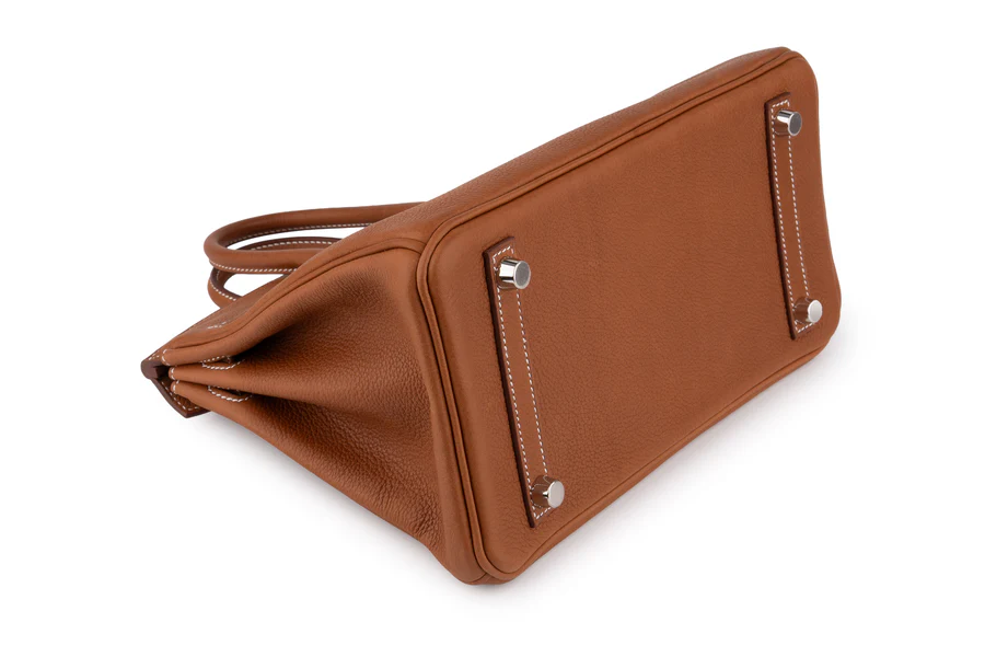 Hermès Birkin 25 Barenia Gold PHW - Image 11