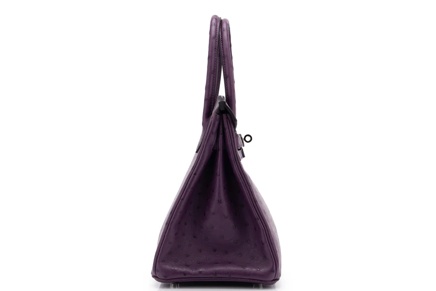 Hermès Birkin 30 Ostrich Violine PHW - Image 5