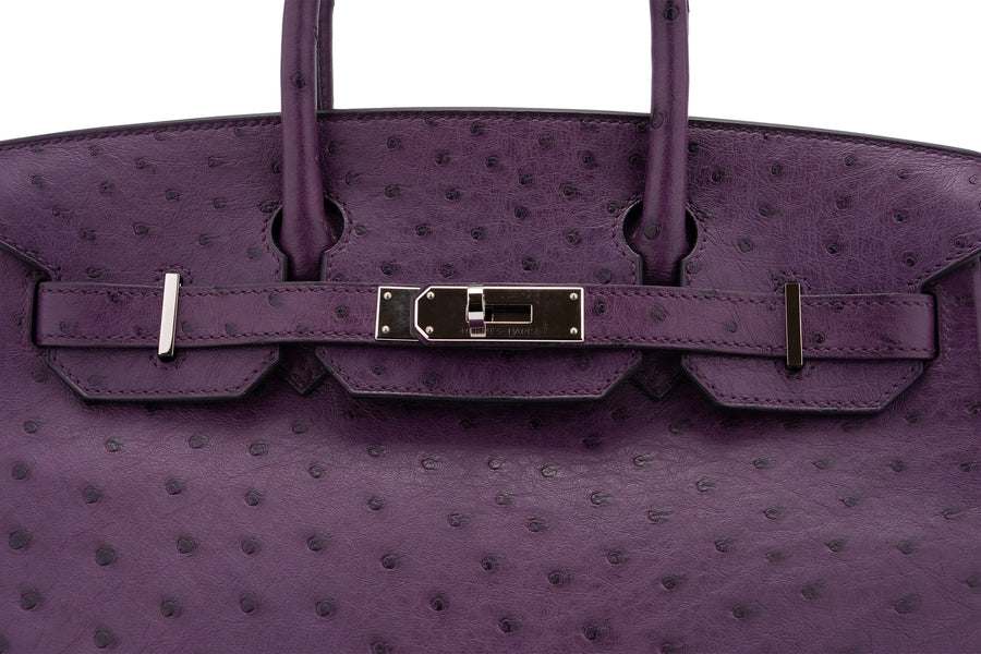 Hermès Birkin 30 Ostrich Violine PHW - Image 7