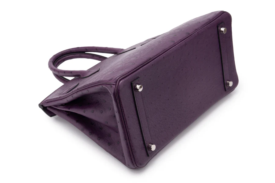Hermès Birkin 30 Ostrich Violine PHW - Image 13