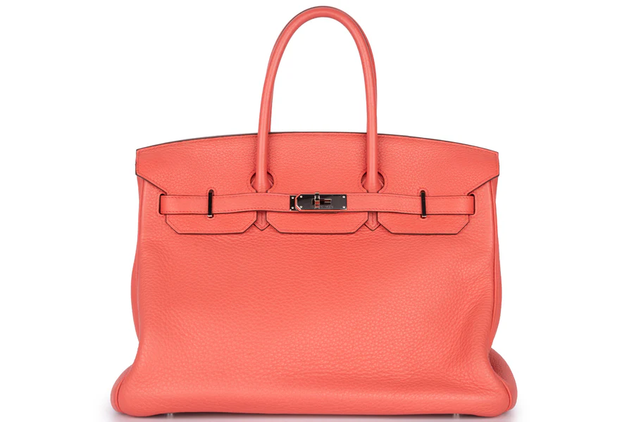 Hermès Birkin 35 Clemence Bougainvillea PHW
