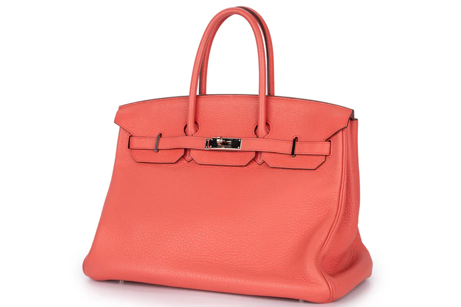 Hermès Birkin 35 Clemence Bougainvillea PHW - Image 2