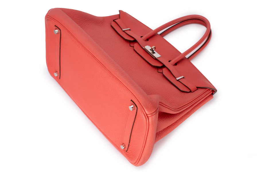 Hermès Birkin 35 Clemence Bougainvillea PHW - Image 12