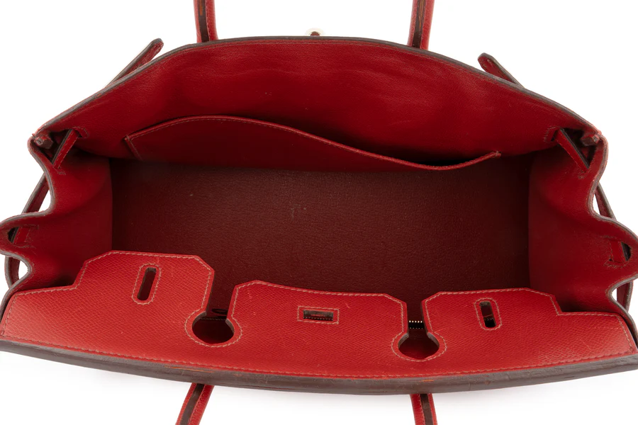 Hermès Birkin 30 Epsom Rouge Garance PHW - Image 9