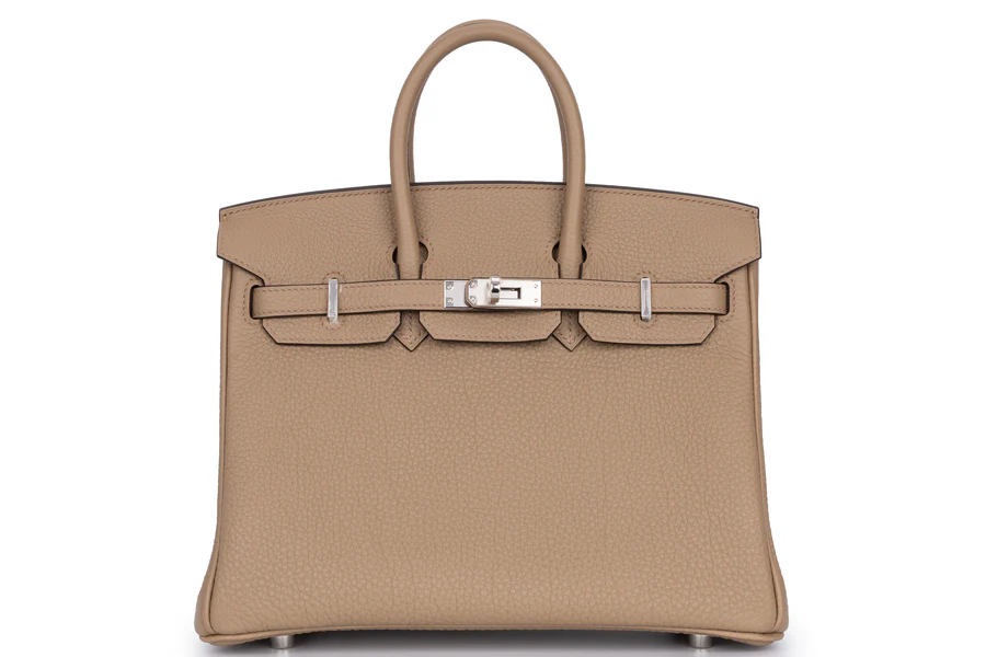 Hermès Birkin 25 Togo Beige Marfa PHW