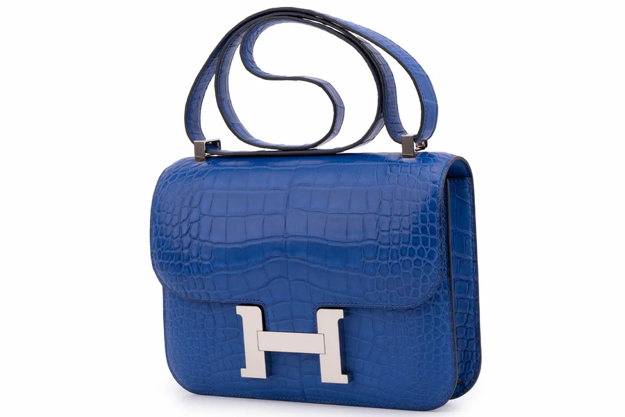 Hermès Constance 24 Exotic Mississippiensis Bleu Royal PHW - Image 2