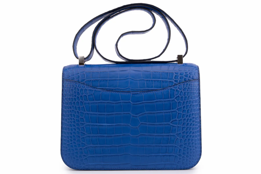 Hermès Constance 24 Exotic Mississippiensis Bleu Royal PHW - Image 4