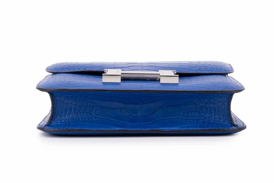 Hermès Constance 24 Exotic Mississippiensis Bleu Royal PHW - Image 6