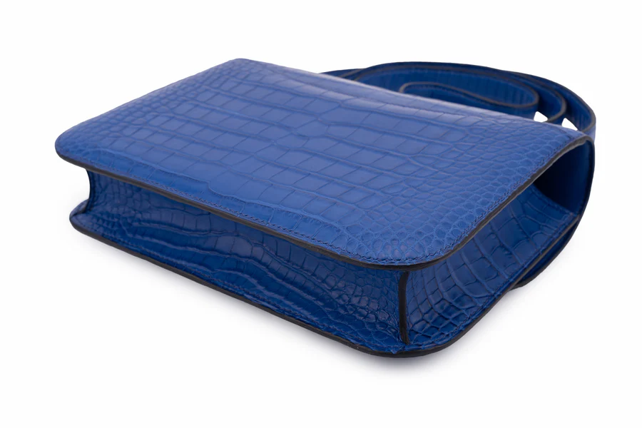 Hermès Constance 24 Exotic Mississippiensis Bleu Royal PHW - Image 10