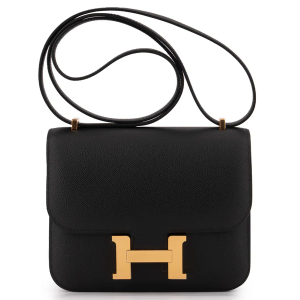 Hermès Constance 18 Epsom Noir GHW