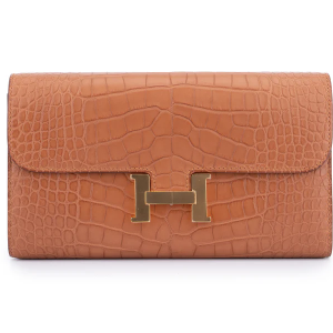 Hermès Constance To Go Exotic Crocodile Gold GHW